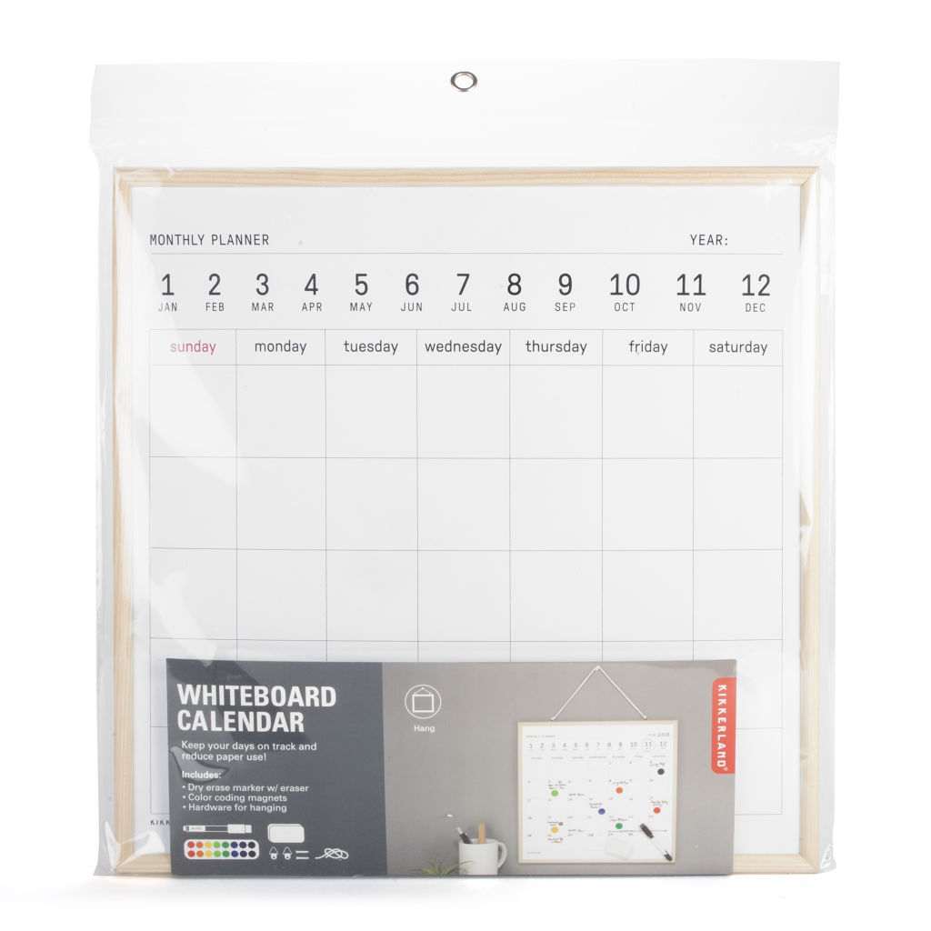 【KIKKERLAND】White Board Calendar “L”（ホワイトボードカレンダー"L"）はゴンガリガリで